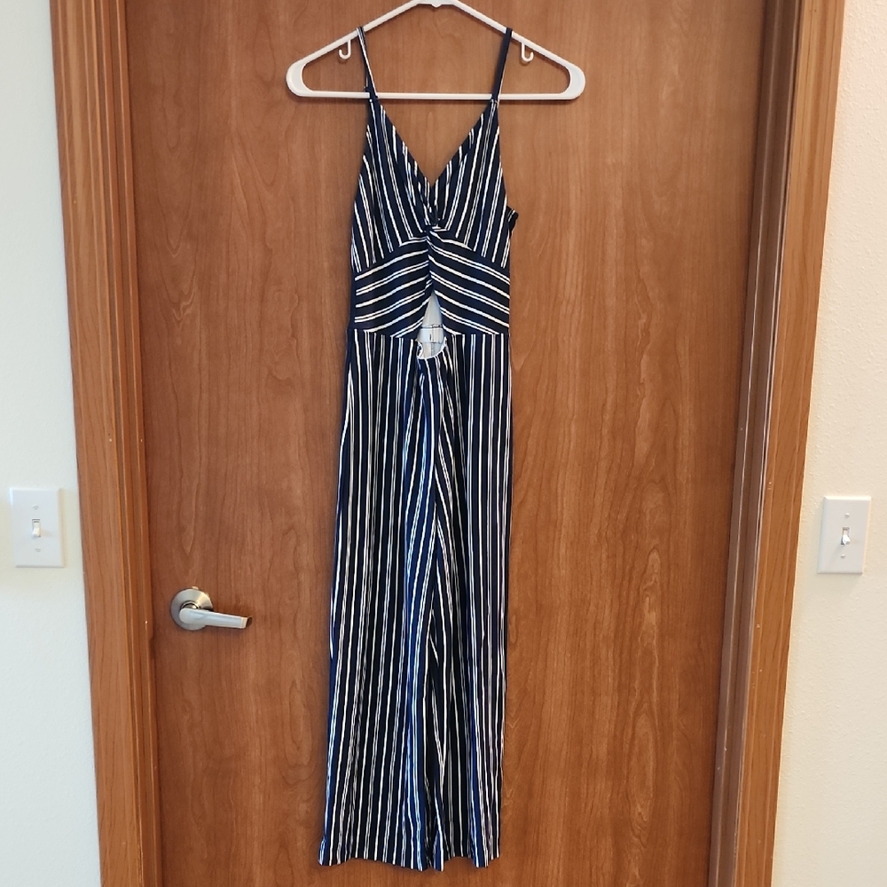 Hollister Monochrome Striped Jumpsuit